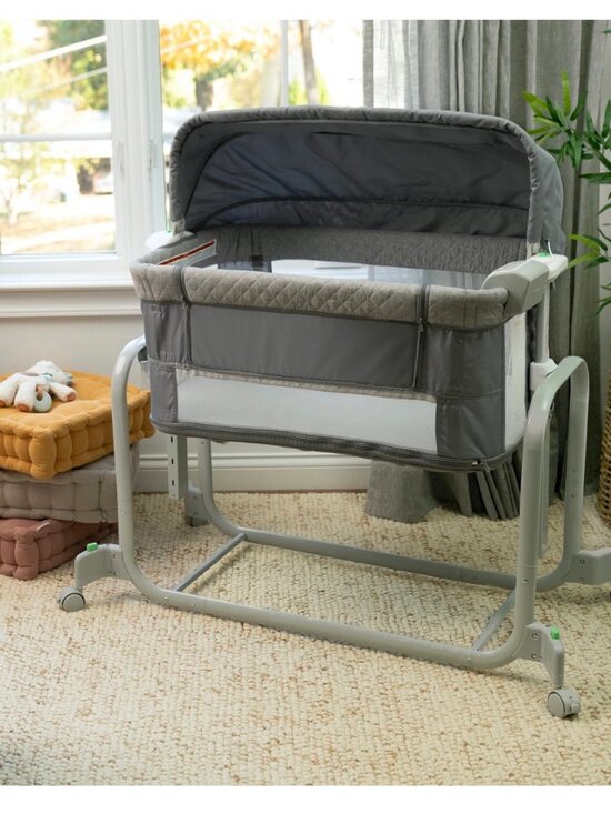 Ingenuity Dream Hero Starlight 3-in-1 Co-Sleeping Bassinet and Crib - Lume (Grey